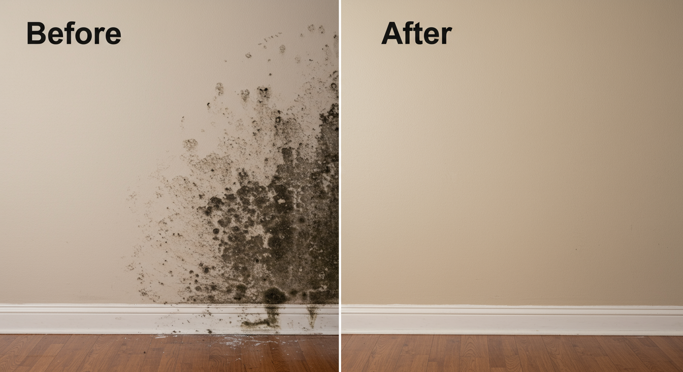Before and After Mold Removal